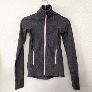 Nike Gray/Pink Full Zip Dri-Fit Jacket